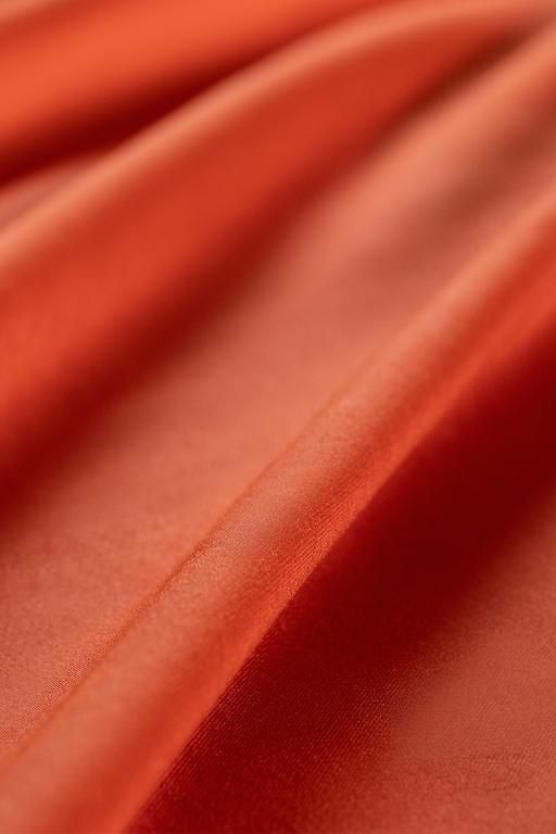 Ciel King Size Plus Fitted Satin Fitted Sheet - Orange 8682116920674