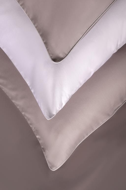 Alicia Bias King Size 100% Cotton - 300TC Satin Duvet Cover - Powder 8682116978316