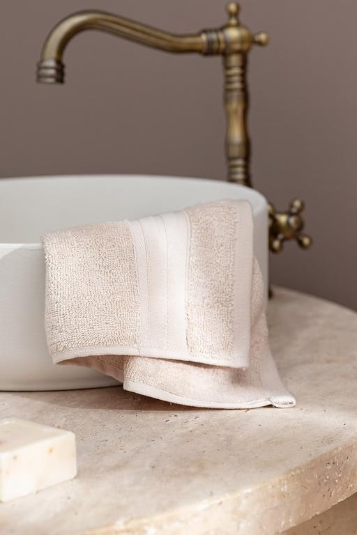 Angelique Hand Towel - Dark Beige - 30x45 cm