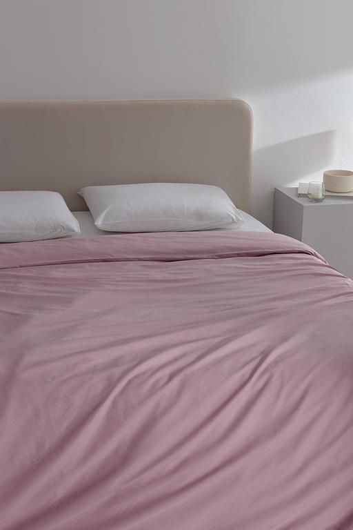 Manon King Size 100% Cotton Ranforce Plain Duvet Cover - Light Purple 8684427061350