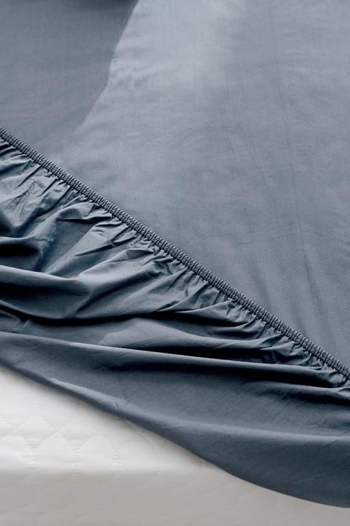 Manon Single 100% Cotton Ranforce Fitted Sheet - Dark Blue 8684427057773