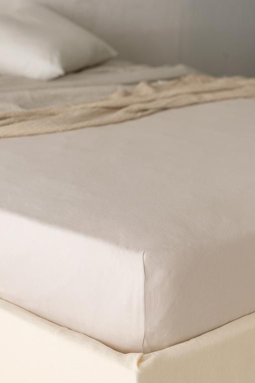 Belle King Size Plus Bamboo Fitted Sheet - Stone 8684427049037