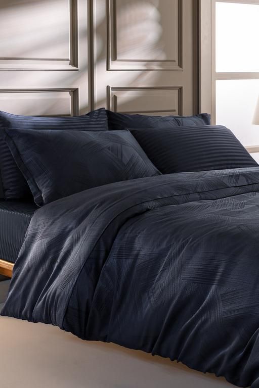 Dreux K_ng S_ze Jacquard Satin Duvet Cover Set 8682116933834