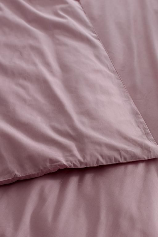 Manon Double 100% Cotton Ranforce Plain Duvet Cover - Rose Dry 8684427057063