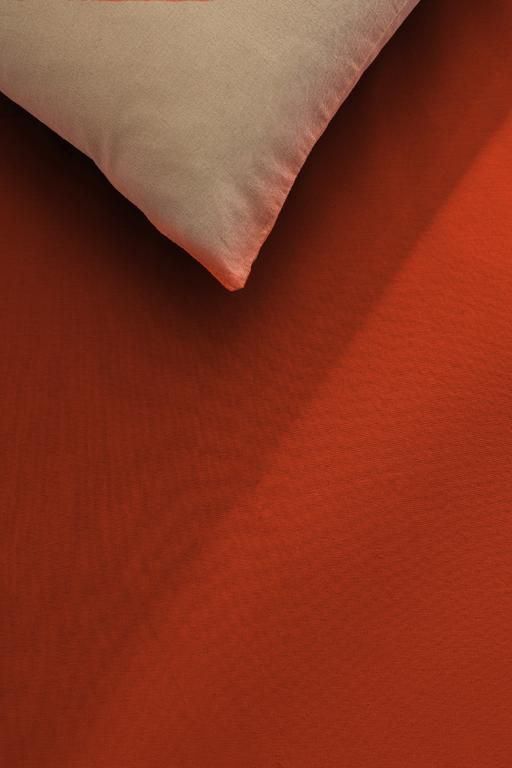 Manon Single 100% Cotton Ranforce Fitted Sheet - Orange 8684427057353